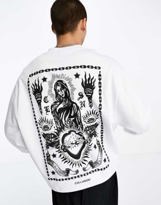 Back print cheap sweatshirt