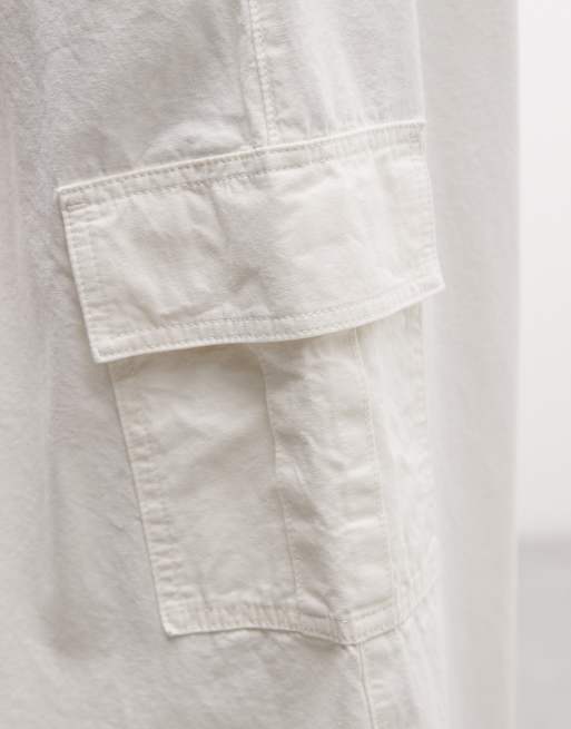 COLLUSION baggy cargo pants in off-white, 5 of 5