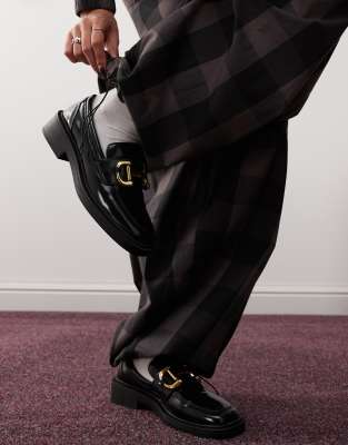 COLLUSION baggy pants in gray plaid - part of a set