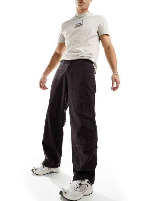 COLLUSION baggy pants in khaki ripstop