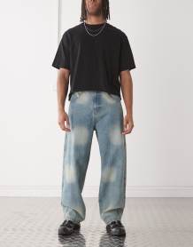 Weekday semi sheer knit slim fit sweater in mole - Exclusive to ASOS