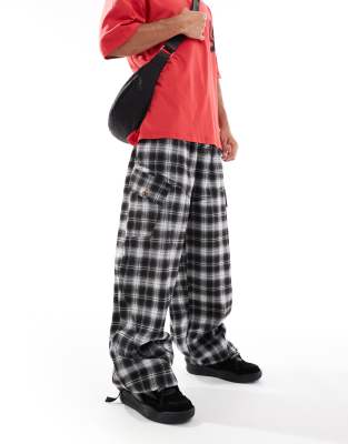 Collusion Baggy Trousers In Grey Shadow Check - Asos Trousers New In 30th October 2024