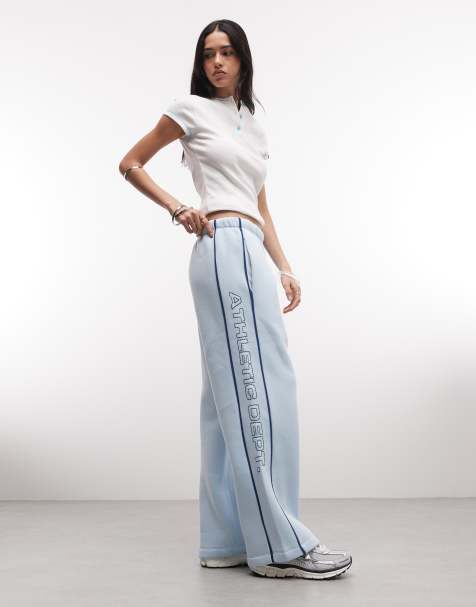 COLLUSION baggy wide leg sweatpants in blue - view 1