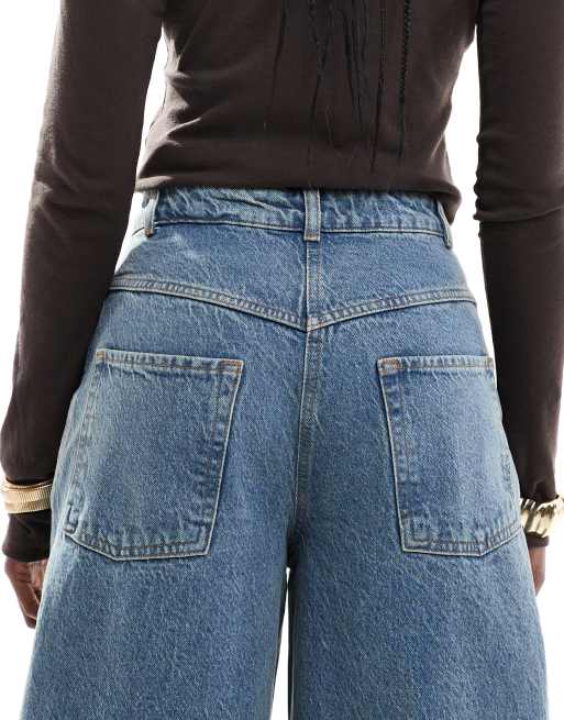 COLLUSION balloon jeans in midwash | ASOS