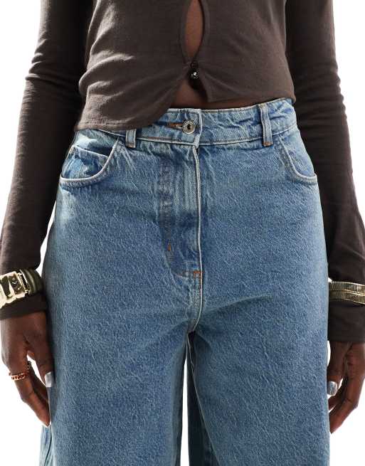 COLLUSION balloon jeans in midwash | ASOS