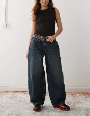 balloon jogger jean in extreme wash-Blue
