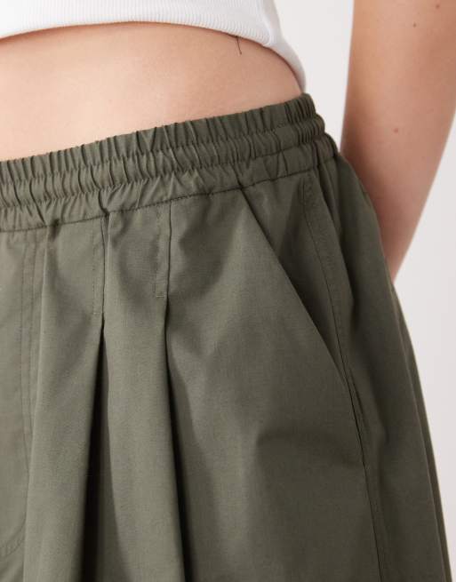 COLLUSION balloon leg pant in khaki