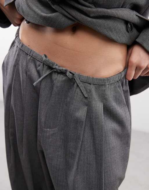 COLLUSION balloon leg pant with tie waist, 2 of 5