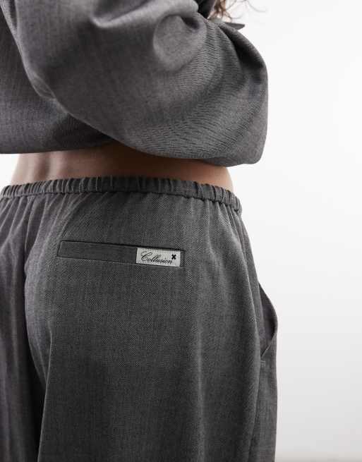 COLLUSION balloon leg pant with tie waist, 4 of 5
