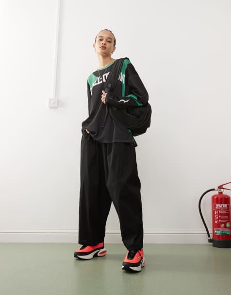 COLLUSION balloon leg pants in black - view 1