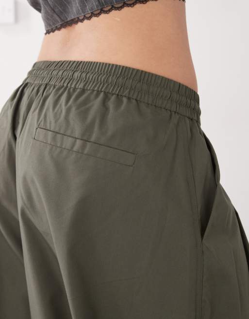 COLLUSION balloon leg pant in khaki