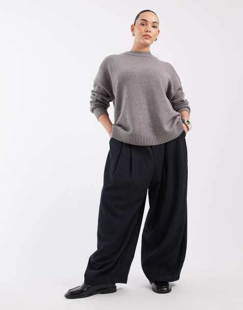 COLLUSION balloon leg trouser with tie waist - view 1