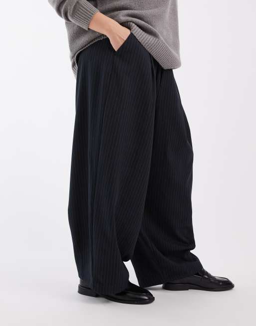 COLLUSION balloon leg trouser with tie waist, 2 of 5