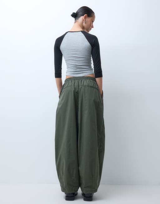 COLLUSION balloon pant in khaki, 3 of 5
