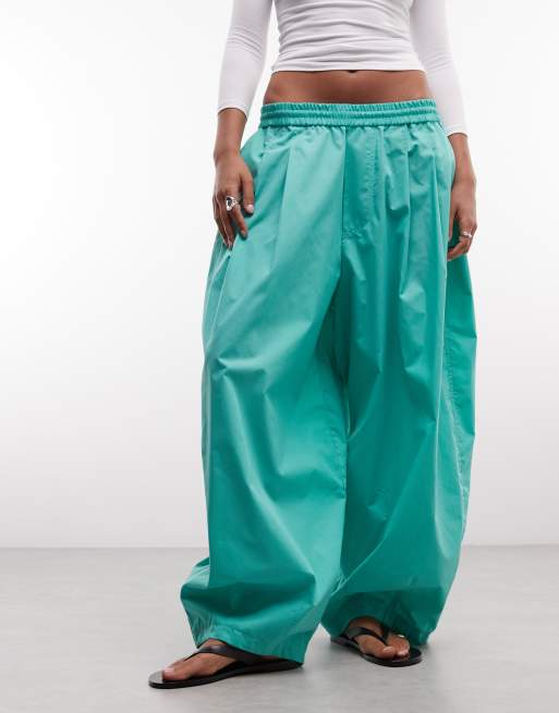 COLLUSION balloon pants in aqua, 2 of 5