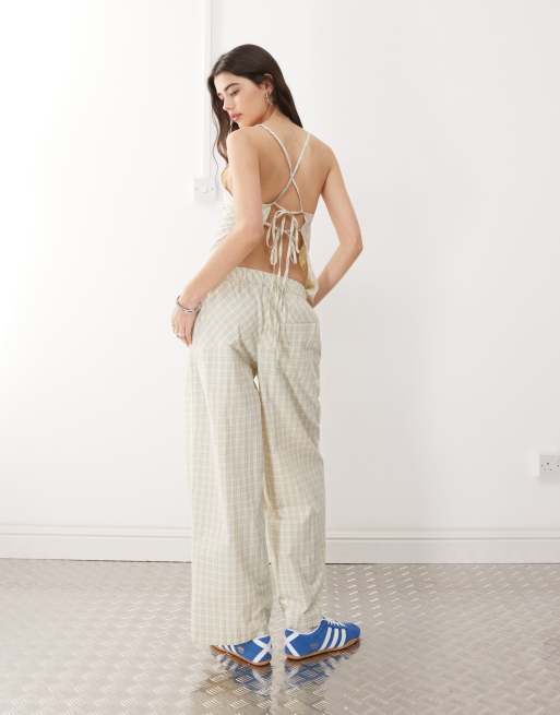 COLLUSION balloon pants in yellow plaid - part of a set, 2 of 5