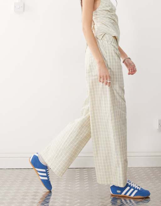 COLLUSION balloon pants in yellow plaid - part of a set, 4 of 5