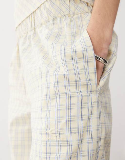 COLLUSION balloon pants in yellow plaid - part of a set, 5 of 5