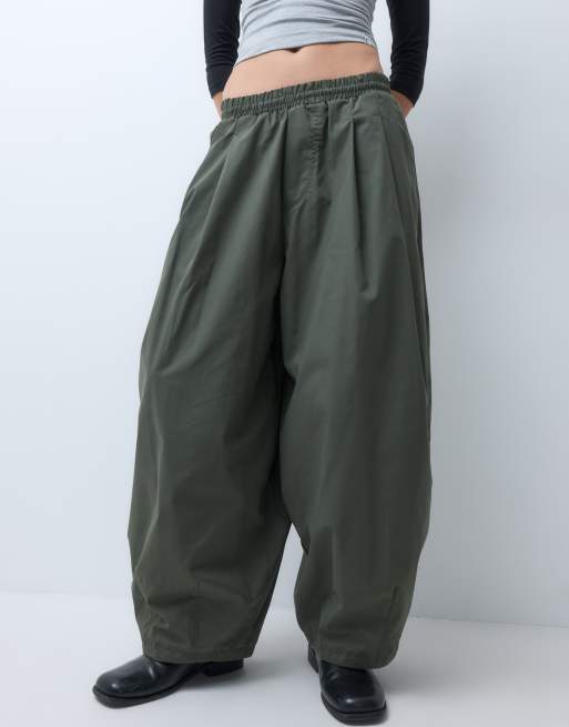 COLLUSION balloon trouser in khaki, 2 of 5