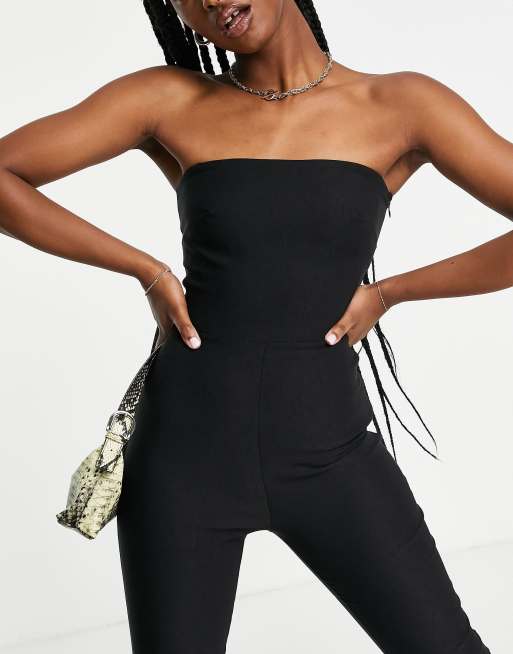 Black Bandeau Romper