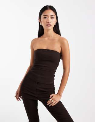 Collusion Bandeau Top In Black