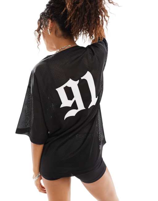 open lace back dress Oversized T-Shirt Dress