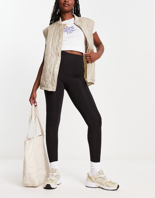COLLUSION - Basis-leggings i sort 