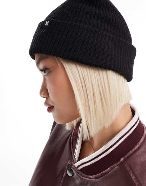 COLLUSION - Beanie in zwart, 4 van 4