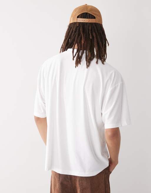 COLLUSION Sports jersey varsity in beige aritex