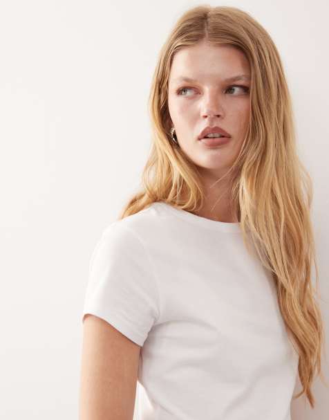 COLLUSION fitted t-shirt in white