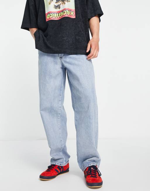 COLLUSION – Blå baggy jeans