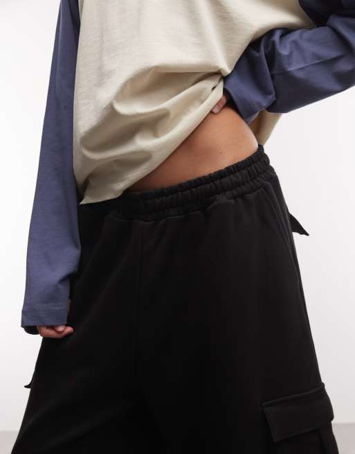 COLLUSION black cargo baggy jorts, 3 of 5