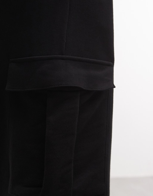 COLLUSION black cargo baggy jorts, 4 of 5