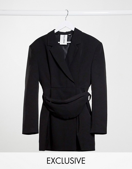 COLLUSION blazer dress with bumbag