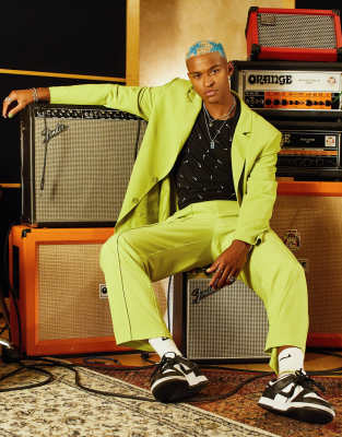 COLLUSION blazer in green co-ord  - ASOS Price Checker