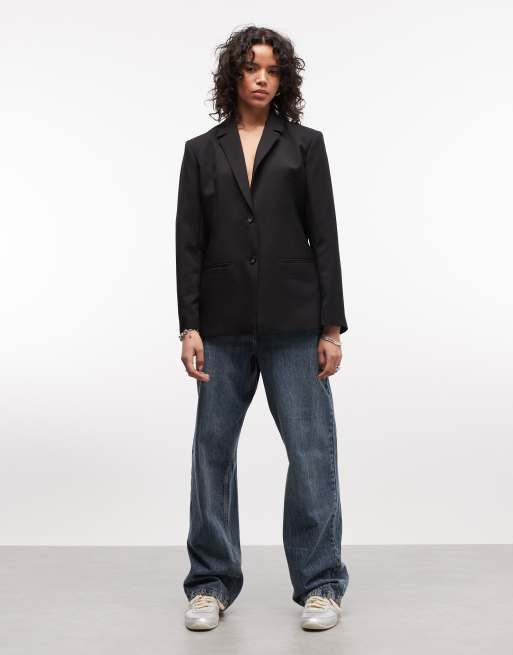 COLLUSION - Blazer oversize ajusté - Noir, 2 de 4