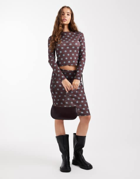 COLLUSION blurred polka dots set - view 1