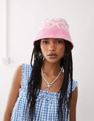 COLLUSION - Bob au crochet - Rose