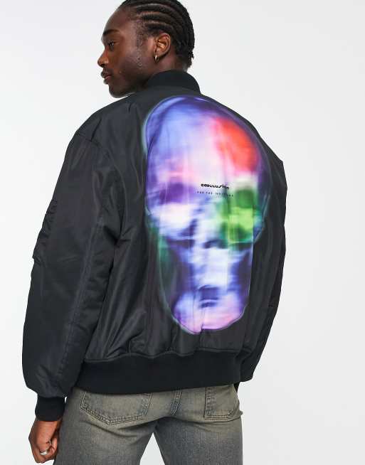 Iridescent bomber cheap jacket