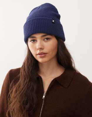 COLLUSION - Bonnet à logo - Marine-Bleu marine