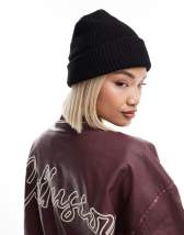 Bonnet ASSE Duarig Années 2000 - Noir - Taille Unique - Vintage Saint-Etienne