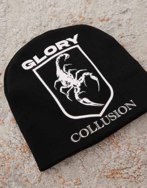 COLLUSION - Bonnet style football à imprimé scorpion - Noir, 3 de 3