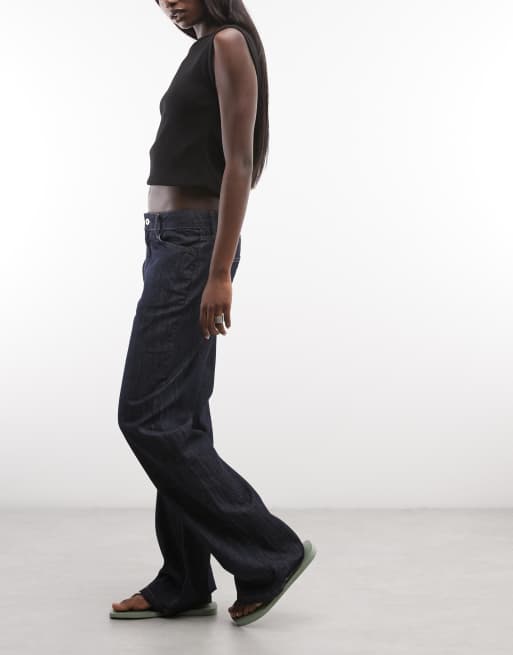 COLLUSION - Bootcut-jeans i chambray-denim, 2 af 5