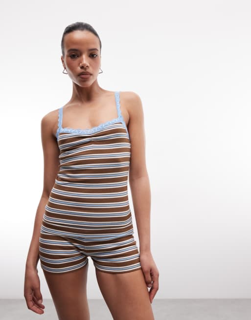 COLLUSION booty short in stripe co-ord, 3 of 5