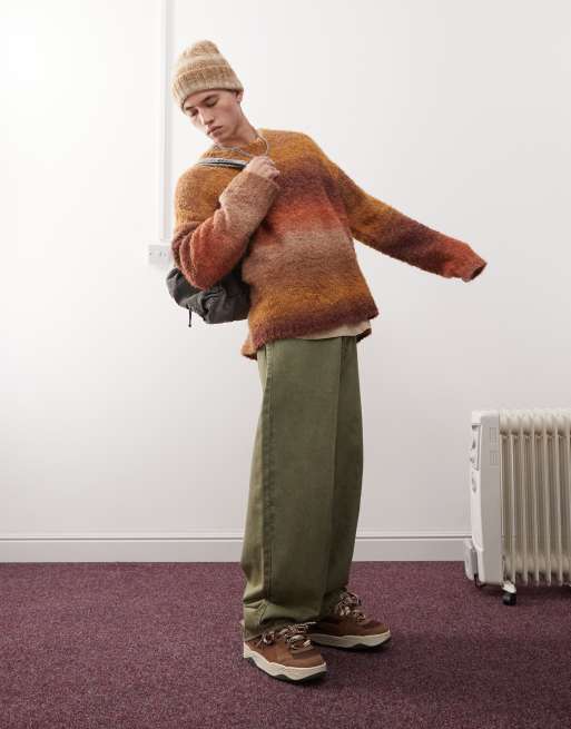 COLLUSION boucle oversized knit sweater in ombre | ASOS