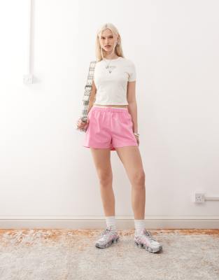 COLLUSION - Boxershorts aus Webstoff in Rosa