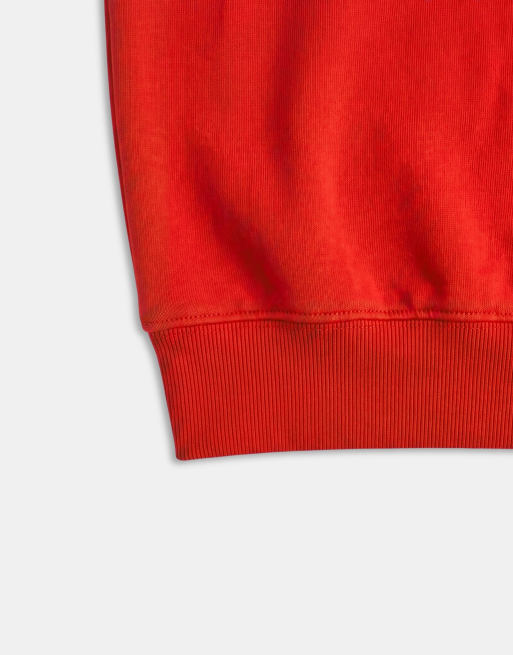 COLLUSION boxig sweatshirt med varsity-broderi i rött set, 8 av 8