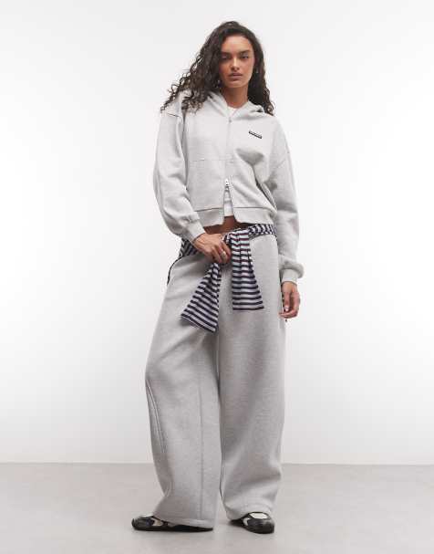 COLLUSION boxy co-ord in grey marl - view 1