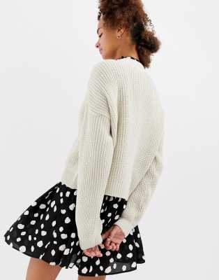 cropped boxy cardigan