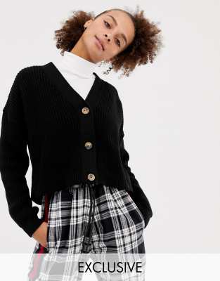 cropped boxy cardigan